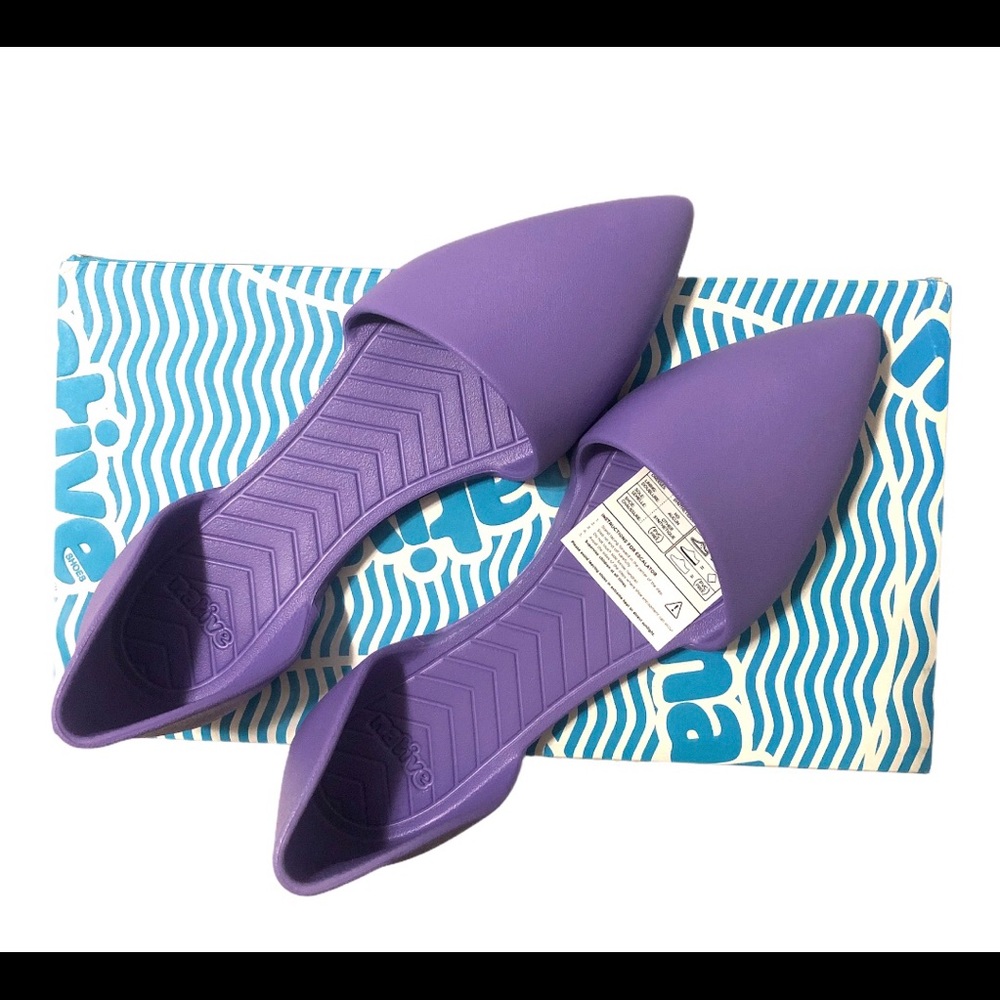 Native Shoes Audrey Thistle Purple Flats